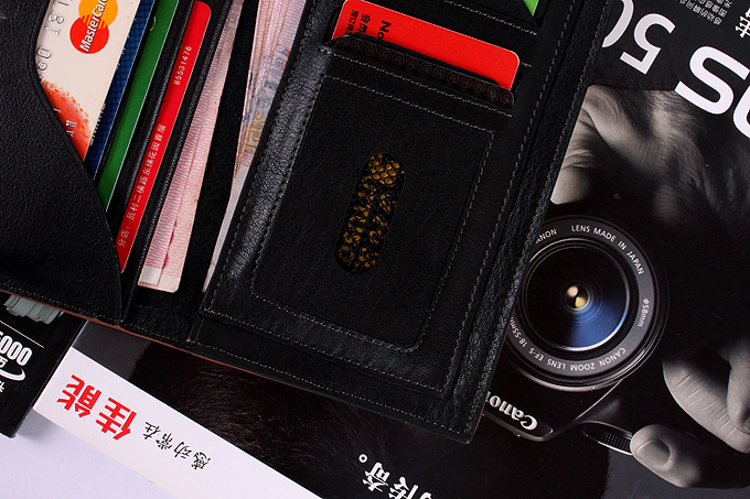 古托索正品真皮牛皮钱包卡套 长款钱夹 男钱包 男式皮夹 韩版男包 G-8130A-第6张图