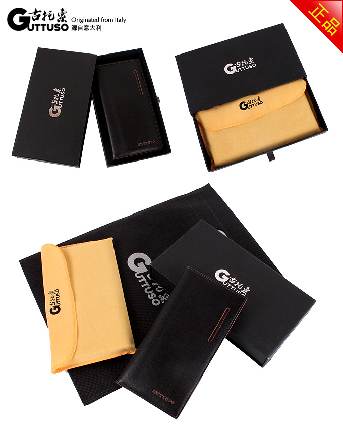 古托索正品真皮牛皮钱包卡套 长款钱夹 男钱包 男式皮夹 韩版男包 G-8130A-第27张图