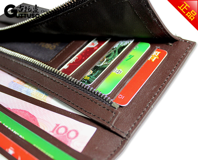 古托索时尚正品牛皮长款钱包钱包卡套 钱包长 男钱包男式真皮韩版 G-8200A-第17张图