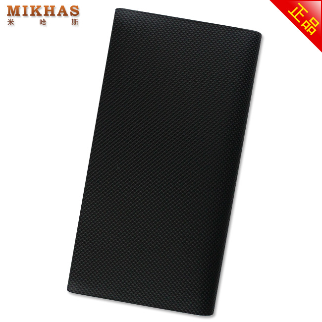 米哈斯时尚正品头层牛皮卡位钱包卡套 皮钱包 韩版 长款 男款男包 M-0114A-第6张图