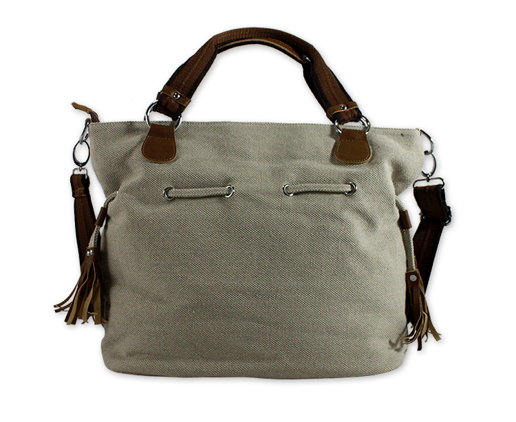 时尚帆布休闲单肩包包袋女包包女 韩版 皮具头层品牌多功能包女款 M-203-第1张图