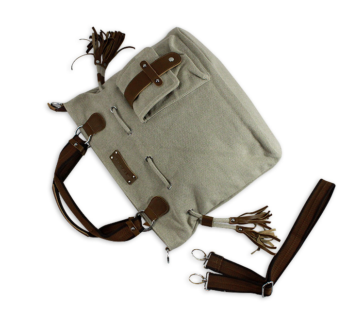 时尚帆布休闲单肩包包袋女包包女 韩版 皮具头层品牌多功能包女款 M-203-第4张图