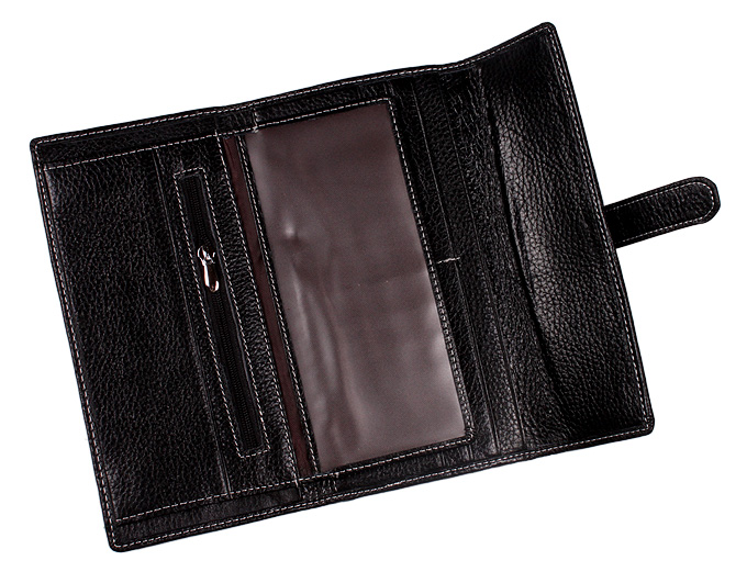 时尚 米哈斯新款牛皮卡位钱包卡套 皮具韩版长款女式包钱包女女包 M-2212A-第9张图