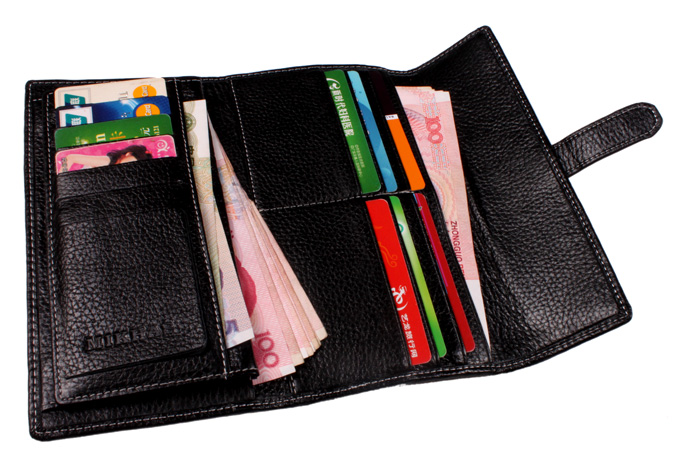 时尚 米哈斯新款牛皮卡位钱包卡套 皮具韩版长款女式包钱包女女包 M-2212A-第15张图