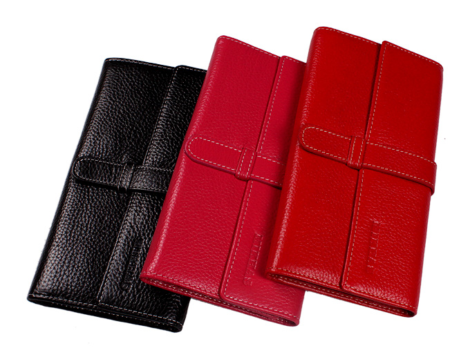 时尚 米哈斯新款牛皮卡位钱包卡套 皮具韩版长款女式包钱包女女包 M-2212A-第16张图