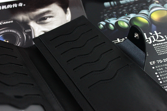 时尚正品牛皮钱包卡套 皮夹 皮具男包男式韩版钱包男长款真皮黑色 M-2267A-第3张图