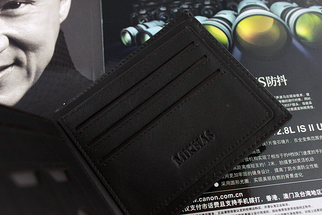 正品时尚新款牛皮钱包卡套 皮具 男包男式皮夹 职业 钱包男短款 M-2278C-第3张图