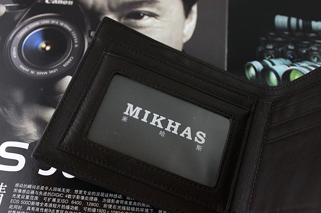 时尚正品牛皮横款卡位钱包卡套 皮夹 皮具 名片夹 男包 卡包真皮 M-2285C-第2张图