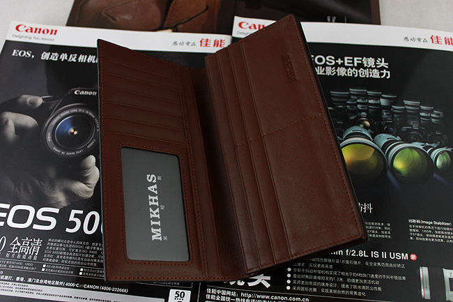 时尚新款钱夹正品牛皮钱包卡套 皮夹 韩版长款钱包长真皮男式男包 M-2288A-第2张图