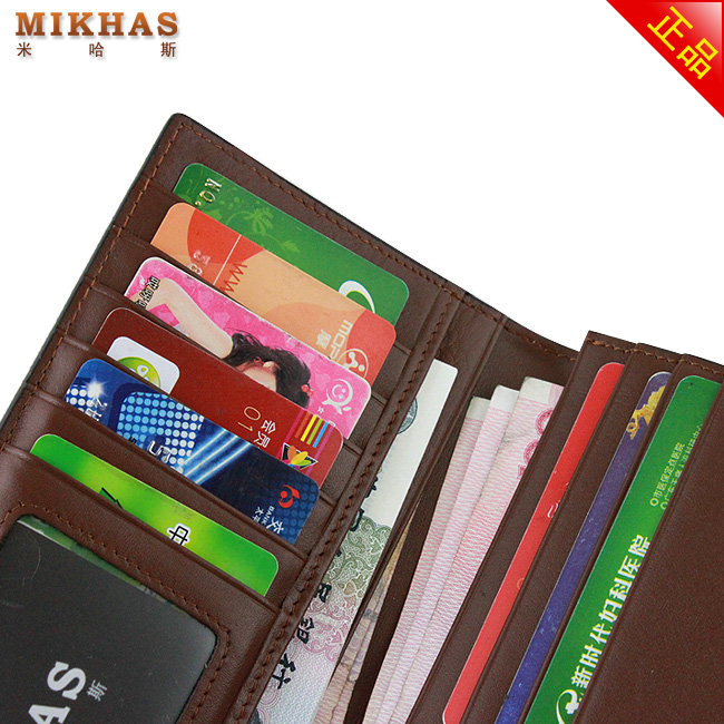 时尚新款钱夹正品牛皮钱包卡套 皮夹 韩版长款钱包长真皮男式男包 M-2288A-第14张图