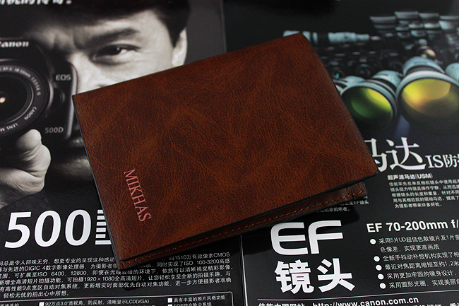 时尚正品牛皮钱包卡套 皮夹 真皮 男款钱夹韩版 男式短款男包包包 M-2288B-第1张图