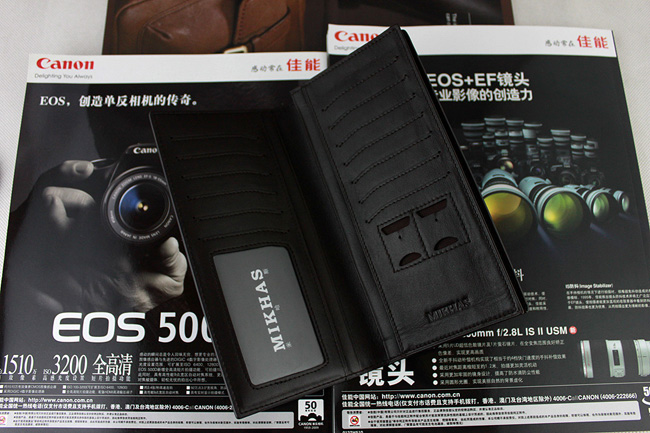 新款正品牛皮钱夹长款钱包钱包卡套 皮夹 男钱包真皮男式特价男包 M-2289A-第2张图