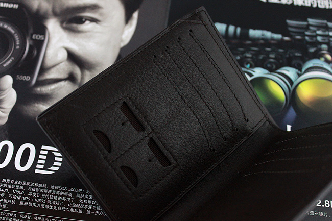 时尚正品牛皮钱包卡套 男包男式 皮具 短款钱夹 韩版钱包男潮真皮 M-2289B-第2张图