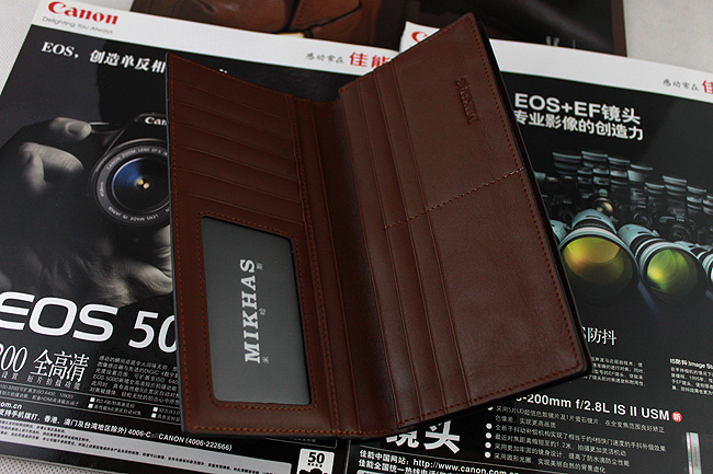 时尚正品牛皮长款钱包卡位钱包卡套 皮具 韩版包钱包真皮男式男包 M-2290A-第2张图