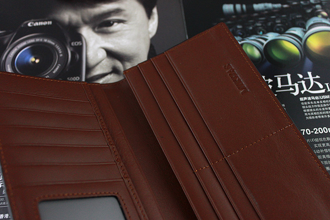 时尚正品牛皮长款钱包卡位钱包卡套 皮具 韩版包钱包真皮男式男包 M-2290A-第3张图