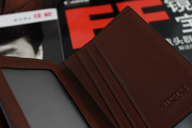 时尚正品牛皮短款钱包卡位钱包卡套 男包男式 钱包男皮夹钱夹真皮 M-2290B-第3张图