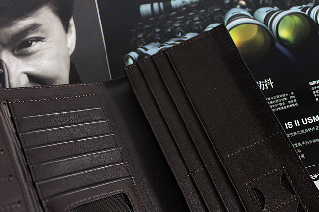 米哈斯钱包男正品牛皮钱夹钱包卡套 男式皮夹韩版 长款 特价 男包 M-6250A-第7张图