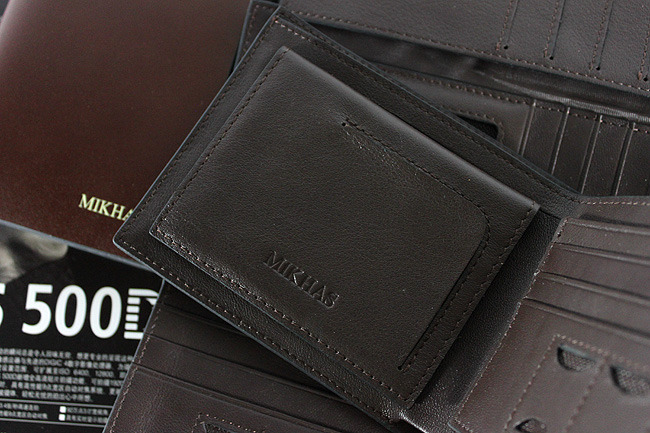 时尚正品牛皮横款卡位钱包卡套 短款 男钱包 皮钱包 男包皮夹皮具 M-6250C-第7张图