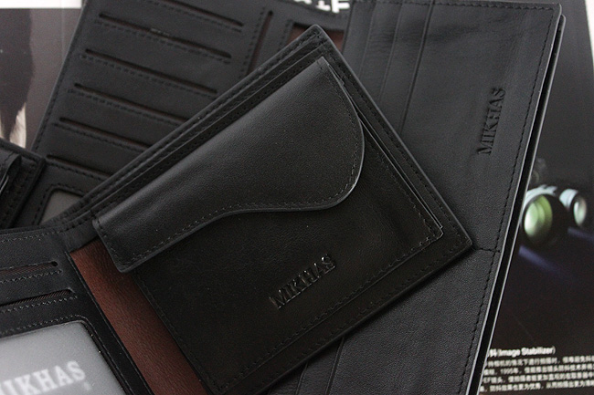 时尚钱包男正品牛皮钱包卡套 短款 男包韩版 皮夹 真皮零钱包韩国 M-6252C-第4张图