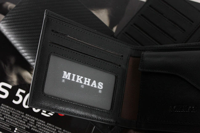 时尚钱包男正品牛皮钱包卡套 短款 男包韩版 皮夹 真皮零钱包韩国 M-6252C-第5张图