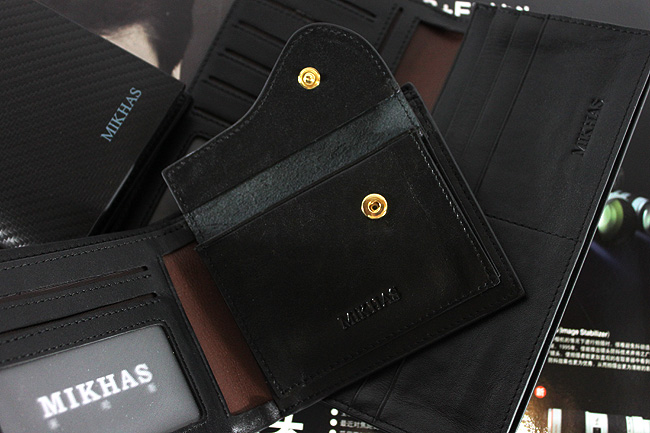 时尚钱包男正品牛皮钱包卡套 短款 男包韩版 皮夹 真皮零钱包韩国 M-6252C-第6张图