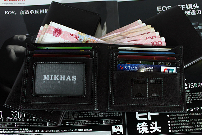 时尚新款正品真皮牛皮卡位钱包卡套 皮夹 潮男钱包 男包 短款韩版 M-6253C-第6张图