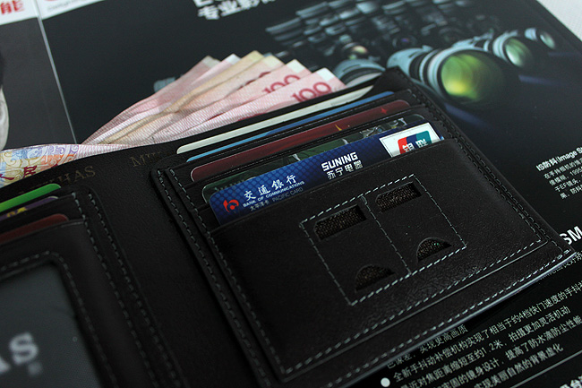 时尚新款正品真皮牛皮卡位钱包卡套 皮夹 潮男钱包 男包 短款韩版 M-6253C-第7张图