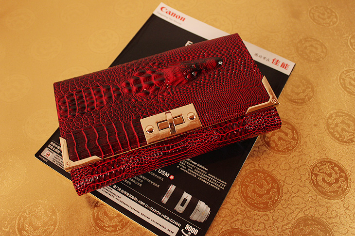 米哈斯鳄鱼纹女包钱包手抓包 链条包 晚宴包 单肩包 M-868B-第0张图