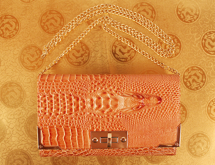 时尚 米哈斯鳄鱼纹女包包袋包女 皮具 中年 手抓包晚宴包手机品牌 M-868D-第3张图