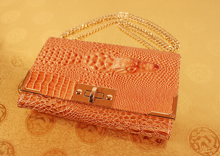 时尚 米哈斯鳄鱼纹女包包袋包女 皮具 中年 手抓包晚宴包手机品牌 M-868D-第4张图