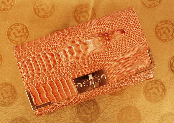 时尚 米哈斯鳄鱼纹女包包袋包女 皮具 中年 手抓包晚宴包手机品牌 M-868D-第7张图