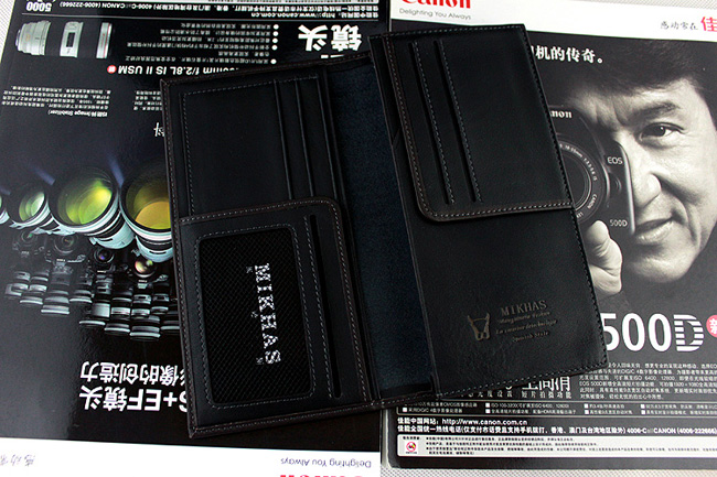 时尚正品牛皮卡位钱包卡套 长款钱夹 皮钱包韩版皮夹男包男式真皮 M-918A-第2张图