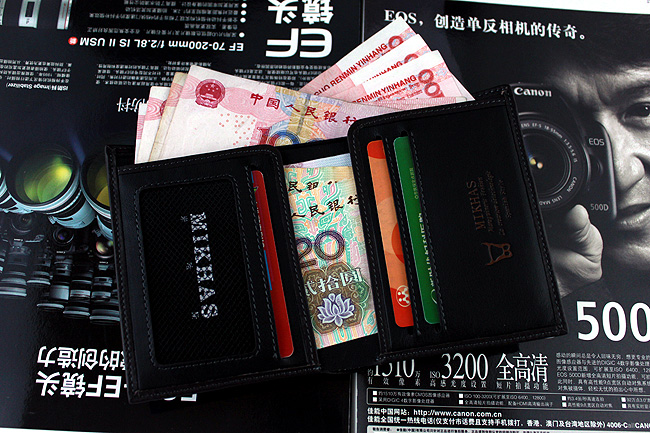 新款正品牛皮卡位钱包卡套 短款 真皮钱夹男式特价男钱包男款男包 M-918B-第3张图