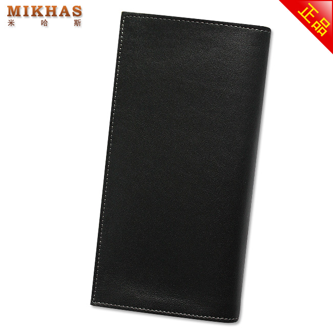 米哈斯新款皮夹正品真皮牛皮钱包卡套 男包男式 钱包男长款 韩版 M-919A-第5张图