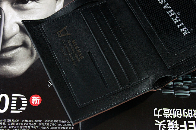 时尚正品皮夹牛皮真皮卡位钱包卡套 短款 皮具 韩版 男式男包包包 M-919B-第3张图