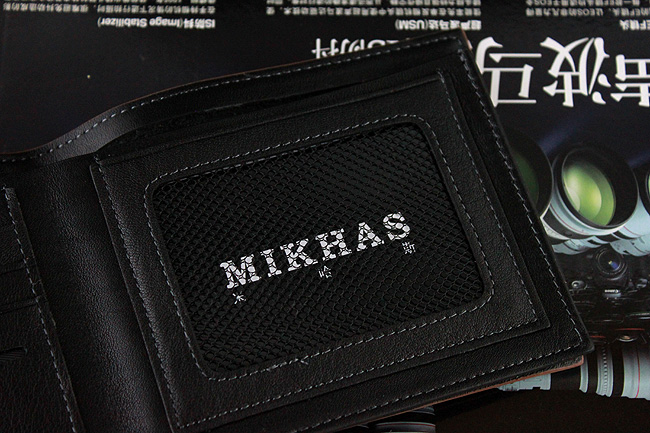 时尚正品牛皮卡位钱包卡套 手工钱包 韩版 学生钱包短款 真皮男包 M-919C-第3张图