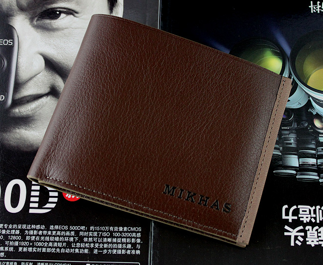 时尚新款钱包男正品牛皮卡位钱包卡套 短款 韩版真皮男包男式皮夹 M-920C-第0张图