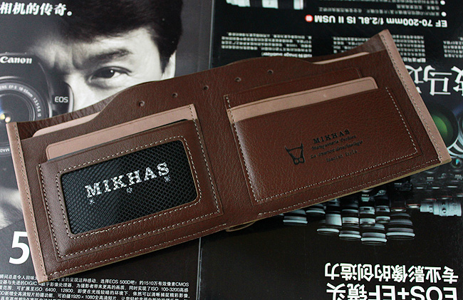 时尚新款钱包男正品牛皮卡位钱包卡套 短款 韩版真皮男包男式皮夹 M-920C-第1张图