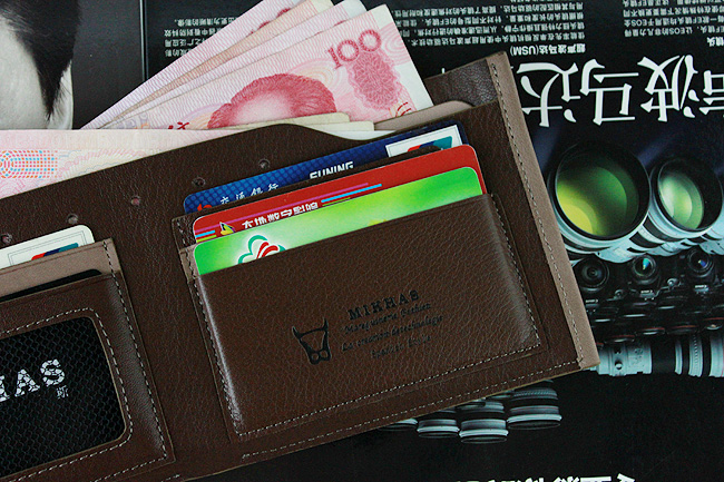 时尚新款钱包男正品牛皮卡位钱包卡套 短款 韩版真皮男包男式皮夹 M-920C-第5张图