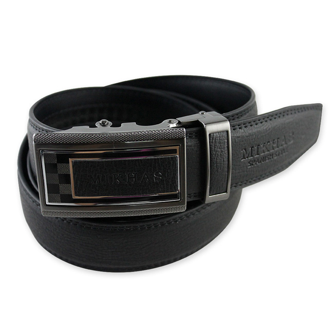 时尚自动扣皮带腰带单圈牛皮男士真皮 黑色 休闲 配件 品牌 正装 M-BELT-560-第0张图