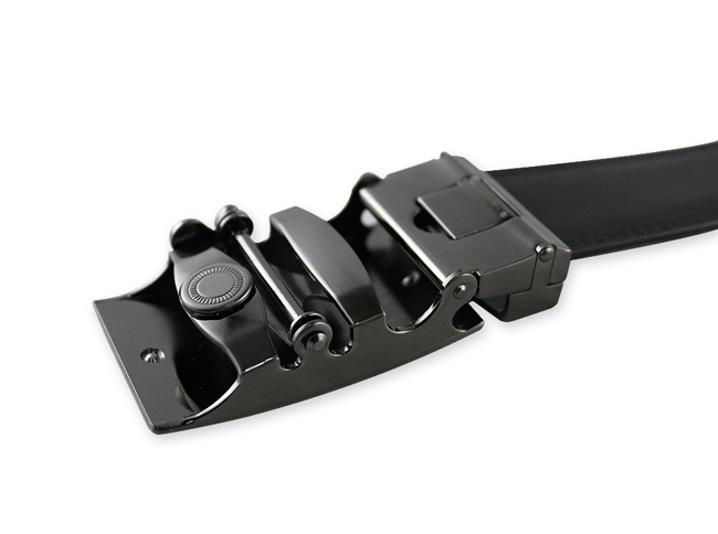 时尚自动扣皮带腰带单圈牛皮男士真皮 黑色 休闲 配件 品牌 正装 M-BELT-560-第3张图