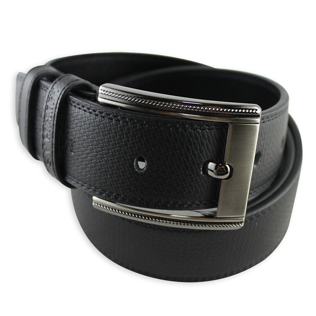 秒杀正品时尚针扣头层牛皮腰带真皮皮带男 韩版休闲 配件品牌黑色 M-BELT-650-第0张图