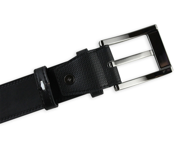 秒杀正品时尚针扣头层牛皮腰带真皮皮带男 韩版休闲 配件品牌黑色 M-BELT-650-第3张图
