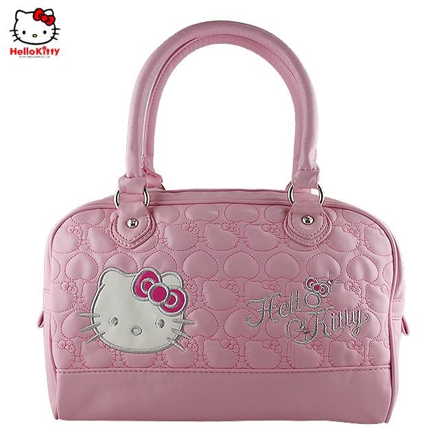 HelloKitty绣桃心粉色女士手提包 HK-2020-XF