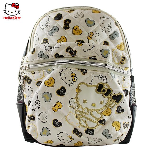 HelloKitty绣方格印花黑色背包 HK-8807-HH