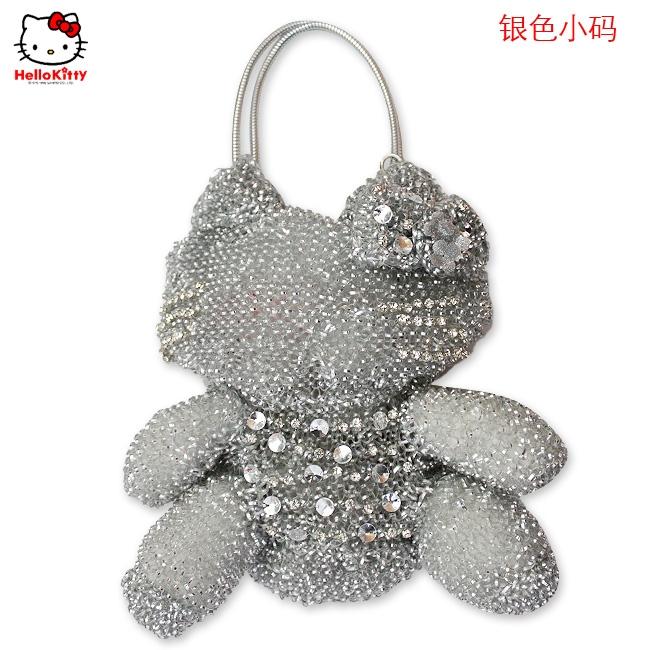 HelloKitty限量版明星款 范冰冰、舒琪款女士肩包 银色小码 HK-S-Y