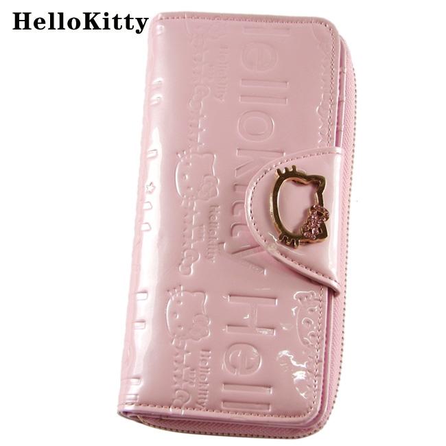 HelloKitty女士真皮钱包 长款粉色 HK048-PF