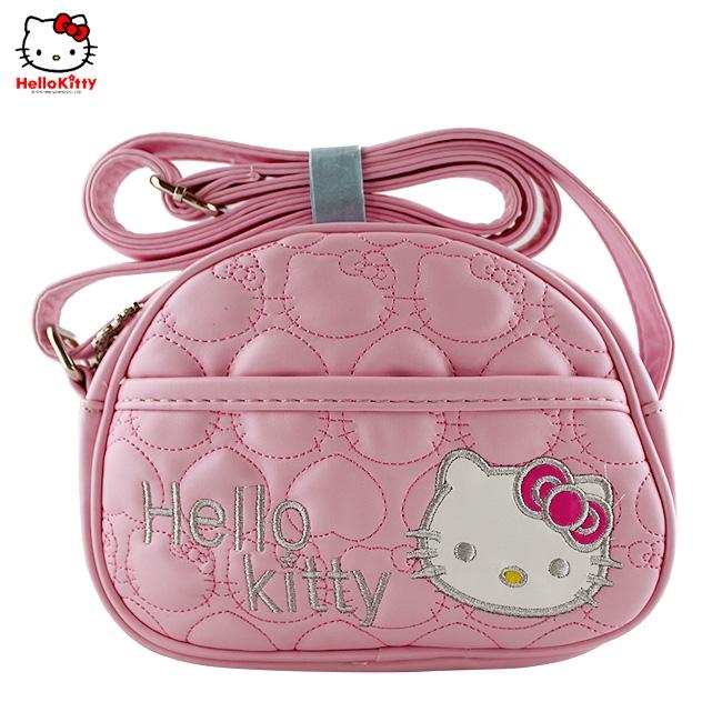 HelloKitty绣桃心粉色女士肩包-挎包 HK-3006-XF