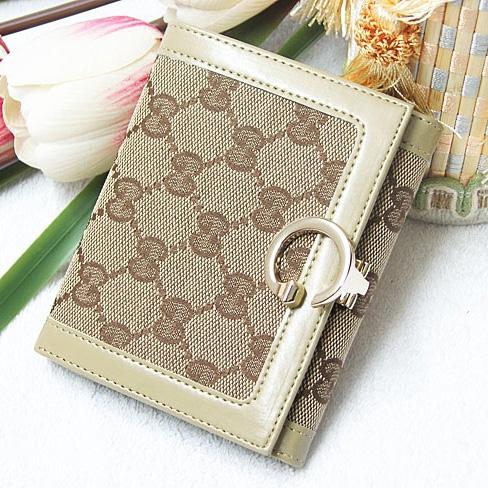 GUCCI古奇女士钱包 短款啡色 GU10-04