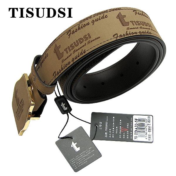 TISUDSI铁圣丹斯 摩沙牛皮休闲皮带 专柜正品 TDA32-5F